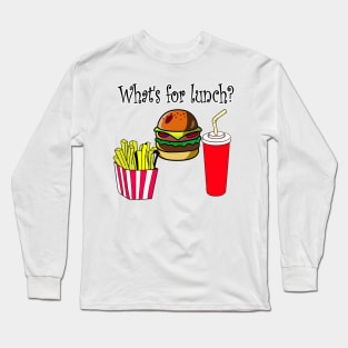 Funny What's For Lunch Shirt Long Sleeve T-Shirt